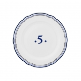 Porcelánový talíř Five, prů. 19 cm